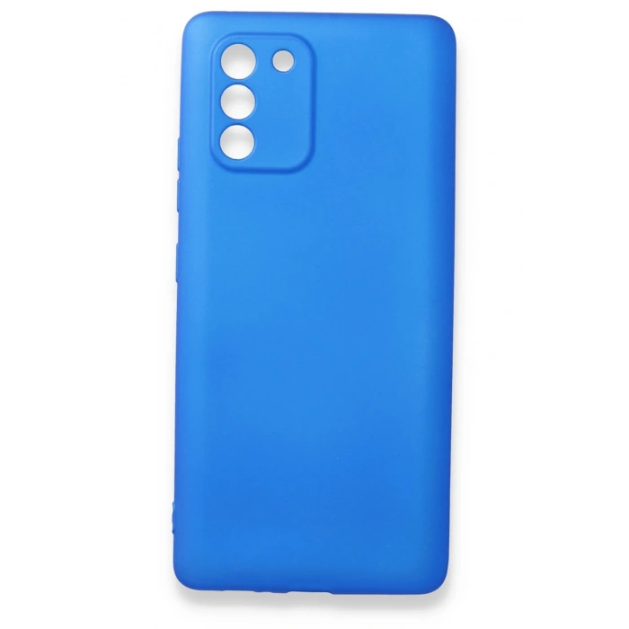 Mey İthalat®  Samsung Galaxy A91 / S10 Lite Kılıf First Silikon - Mavi