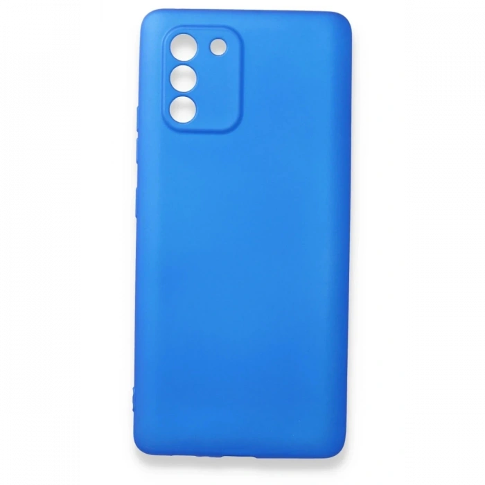 Mey İthalat®  Samsung Galaxy A91 / S10 Lite Kılıf First Silikon - Mavi