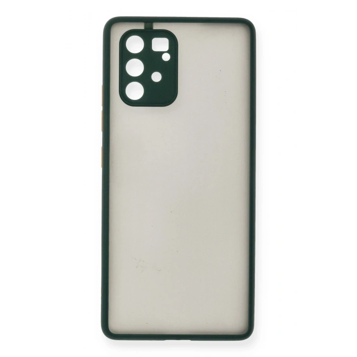 Mey İthalat®  Samsung Galaxy A91 / S10 Lite Kılıf Montreal Silikon Kapak - Yeşil