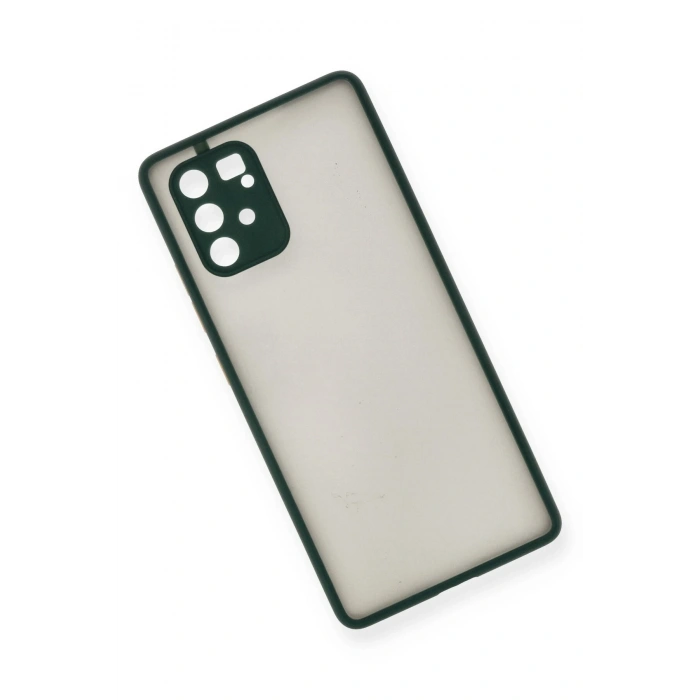 Mey İthalat®  Samsung Galaxy A91 / S10 Lite Kılıf Montreal Silikon Kapak - Yeşil