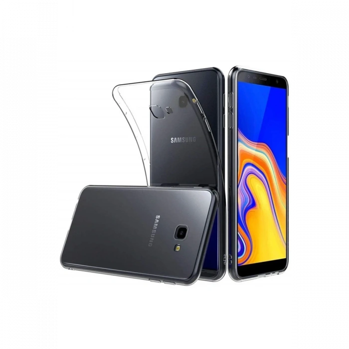Mey İthalat®  Samsung Galaxy J4 Plus Kılıf Lüx Şeffaf Silikon