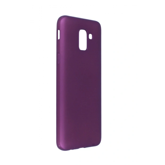 Mey İthalat®  Samsung Galaxy J6 Kılıf First Silikon - Mürdüm