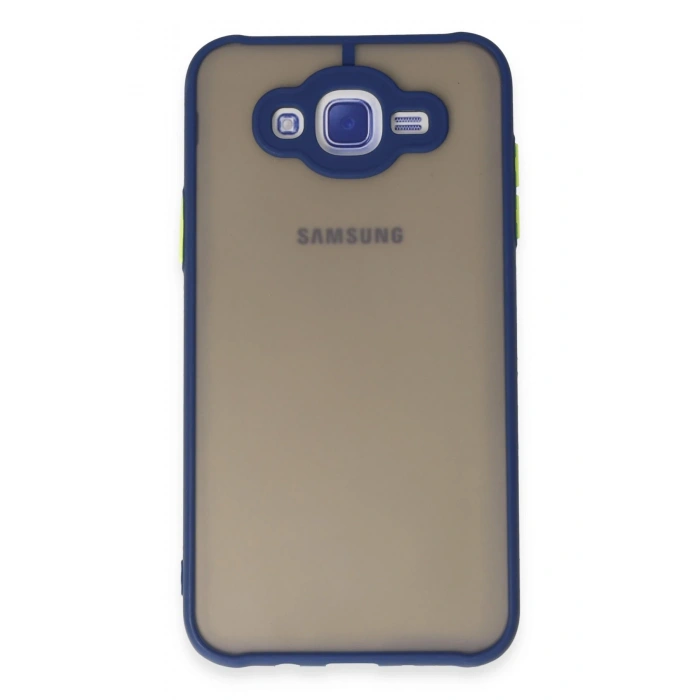 Mey İthalat®  Samsung Galaxy J7 Kılıf Montreal Silikon Kapak - Lacivert