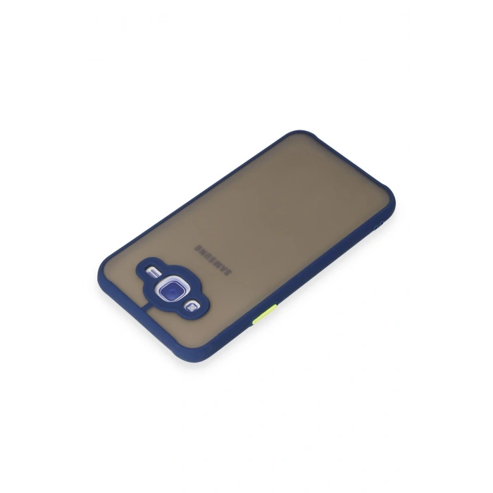 Mey İthalat®  Samsung Galaxy J7 Kılıf Montreal Silikon Kapak - Lacivert