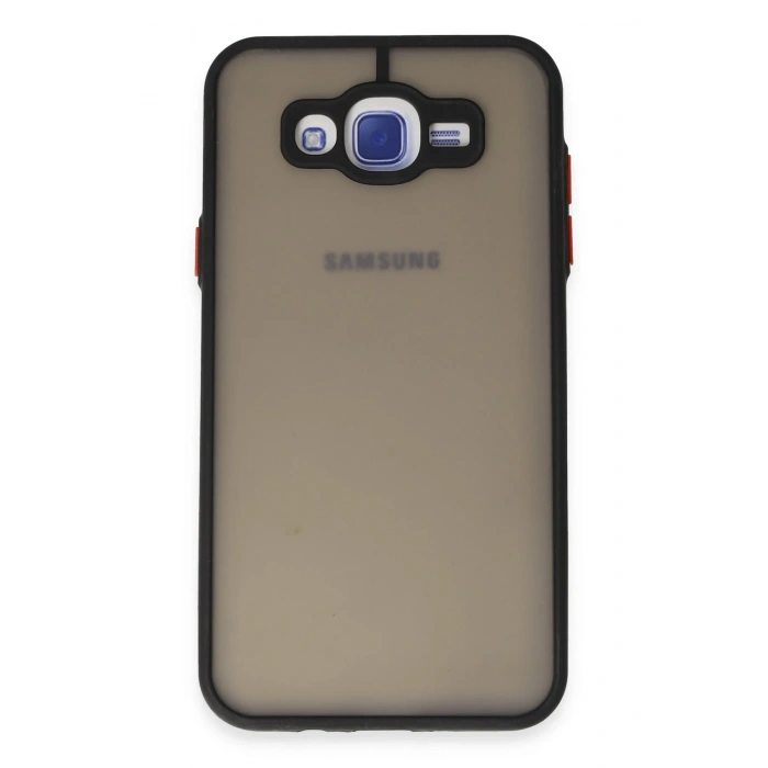 Mey İthalat®  Samsung Galaxy J7 Kılıf Montreal Silikon Kapak - Siyah