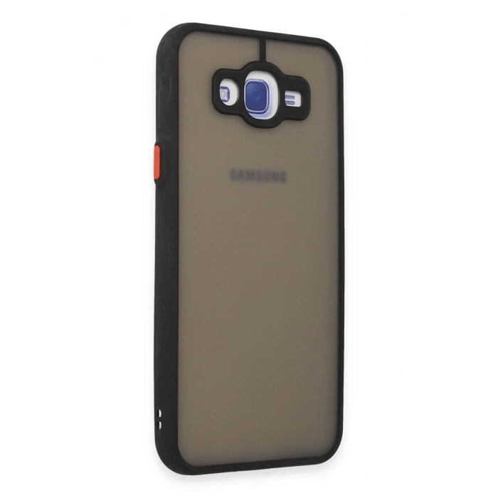 Mey İthalat®  Samsung Galaxy J7 Kılıf Montreal Silikon Kapak - Siyah