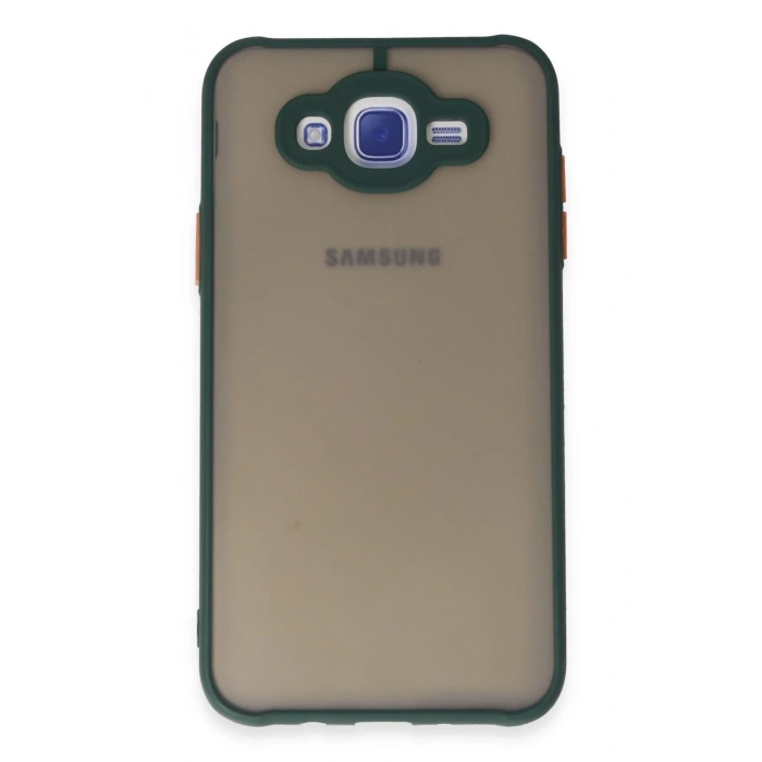 Mey İthalat®  Samsung Galaxy J7 Kılıf Montreal Silikon Kapak - Yeşil