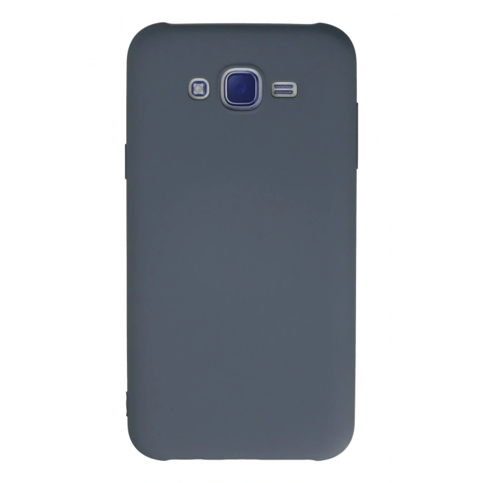 Mey İthalat®  Samsung Galaxy J7 Kılıf Nano içi Kadife Silikon - Gri