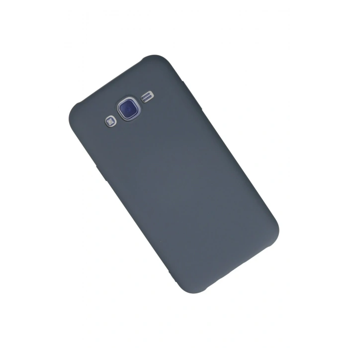 Mey İthalat®  Samsung Galaxy J7 Kılıf Nano içi Kadife Silikon - Gri