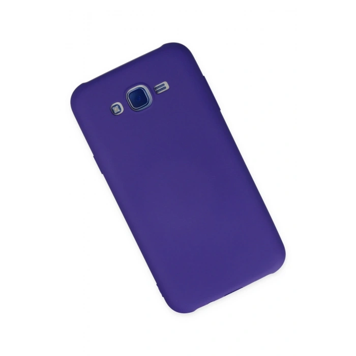 Mey İthalat®  Samsung Galaxy J7 Kılıf Nano içi Kadife Silikon - Mor