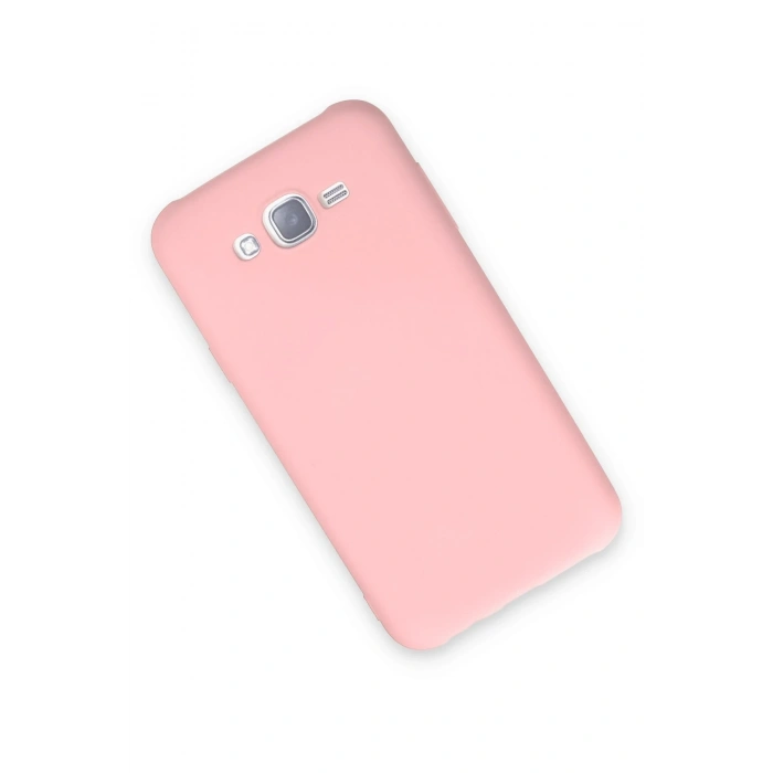 Mey İthalat®  Samsung Galaxy J7 Kılıf Nano içi Kadife Silikon - Pudra