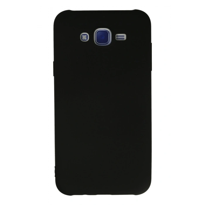 Mey İthalat®  Samsung Galaxy J7 Kılıf Nano içi Kadife Silikon - Siyah