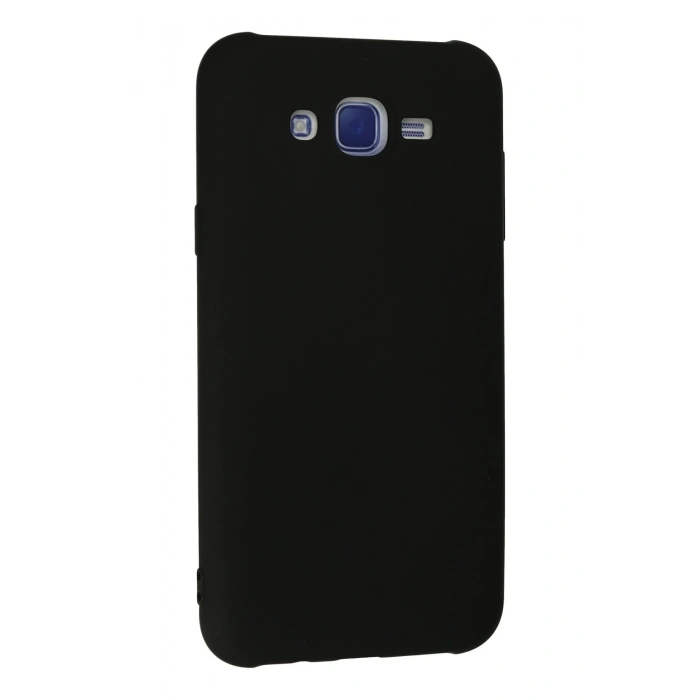 Mey İthalat®  Samsung Galaxy J7 Kılıf Nano içi Kadife Silikon - Siyah