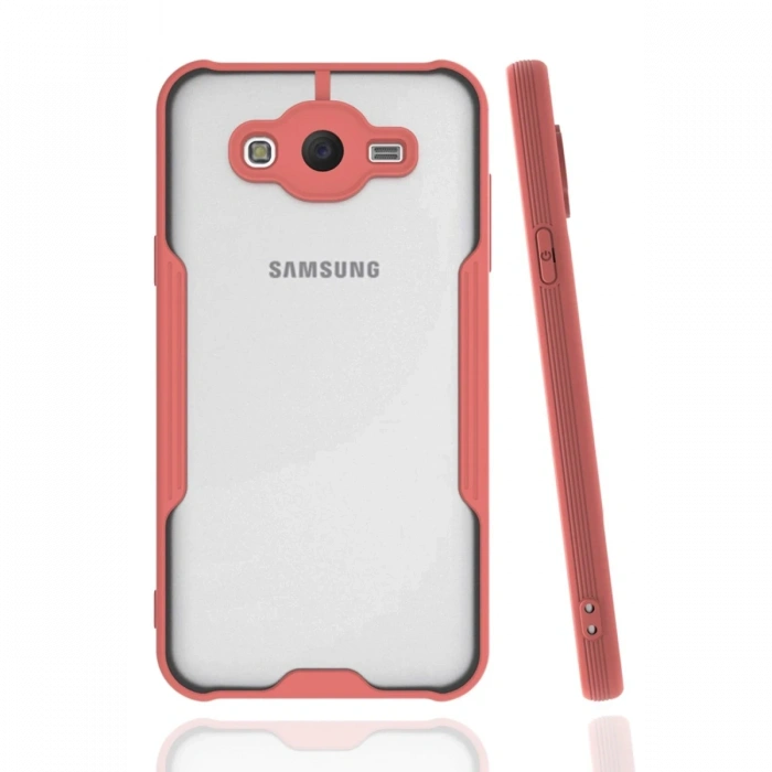 Mey İthalat®  Samsung Galaxy J7 Kılıf Platin Silikon - Pembe