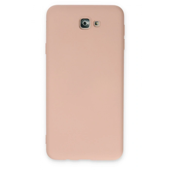 Mey İthalat®  Samsung Galaxy J7 Prime Kılıf Nano içi Kadife Silikon - Pudra