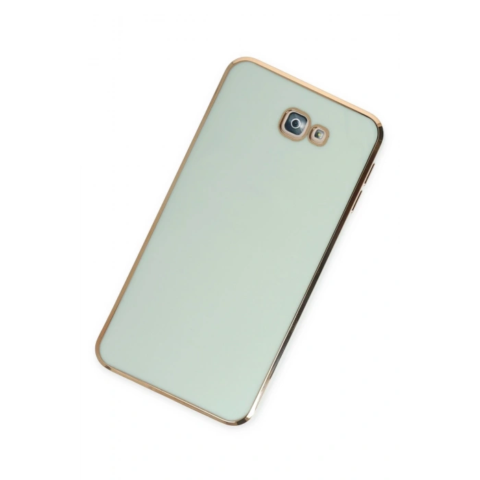 Mey İthalat®  Samsung Galaxy J7 Prime Kılıf Volet Silikon - Açık Yeşil