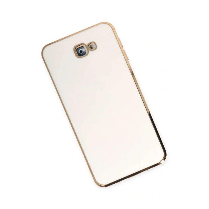Mey İthalat®  Samsung Galaxy J7 Prime Kılıf Volet Silikon - Beyaz