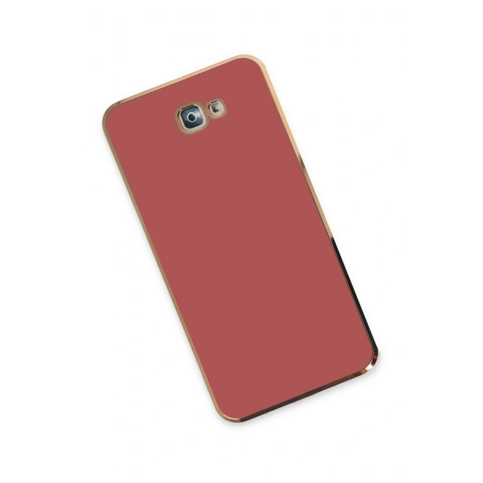 Mey İthalat®  Samsung Galaxy J7 Prime Kılıf Volet Silikon - Kırmızı