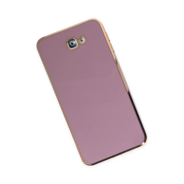 Mey İthalat®  Samsung Galaxy J7 Prime Kılıf Volet Silikon - Mor