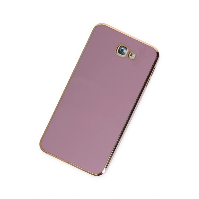 Mey İthalat®  Samsung Galaxy J7 Prime Kılıf Volet Silikon - Mor