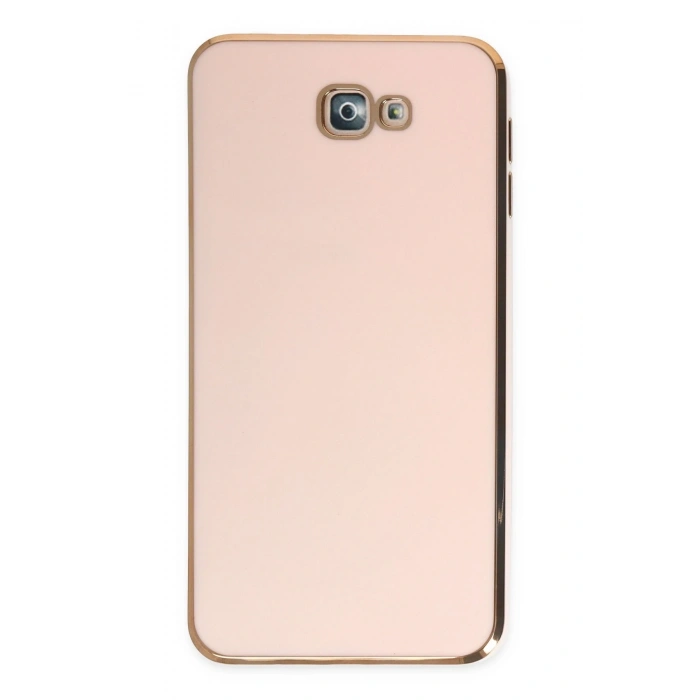 Mey İthalat®  Samsung Galaxy J7 Prime Kılıf Volet Silikon - Pembe