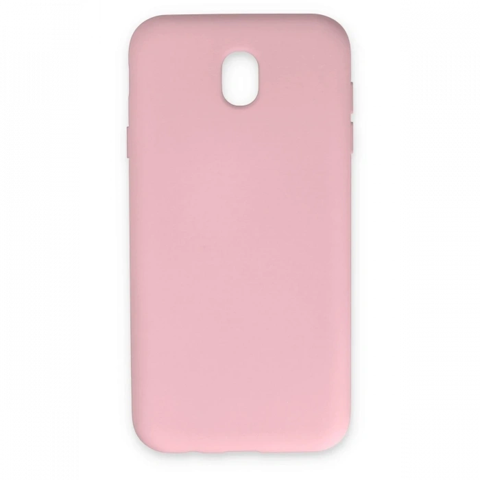 Mey İthalat®  Samsung Galaxy J7 Pro / J730 Kılıf Nano içi Kadife Silikon - Pudra