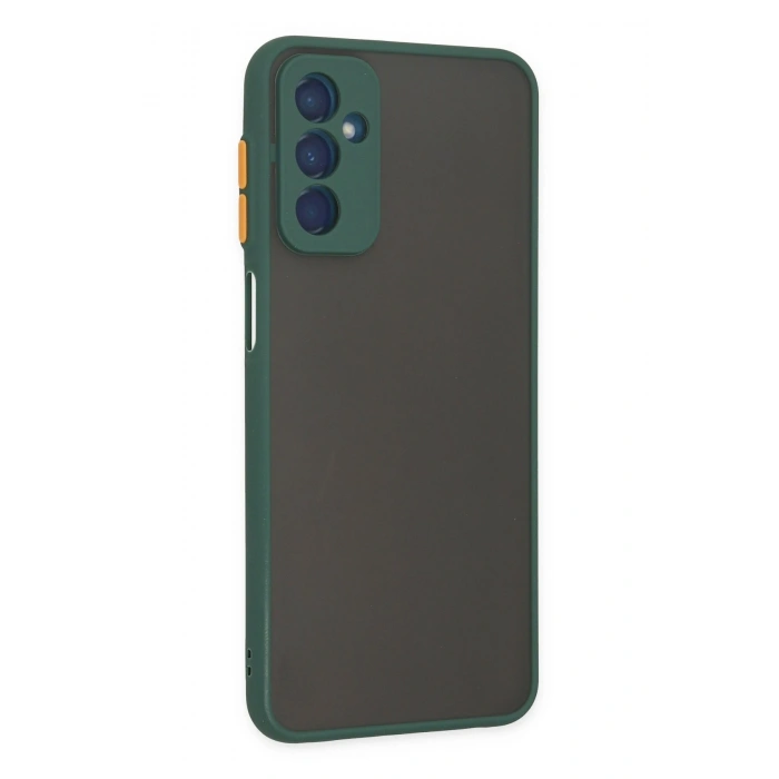 Mey İthalat®  Samsung Galaxy M13 Kılıf Montreal Silikon Kapak - Yeşil