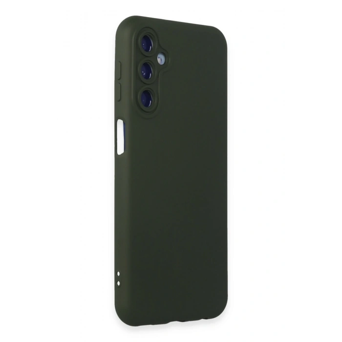 Mey İthalat®  Samsung Galaxy M14 5G Kılıf Nano içi Kadife Silikon - Koyu Yeşil