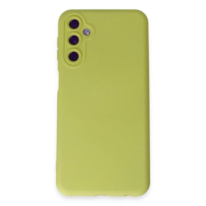 Mey İthalat®  Samsung Galaxy M14 5G Kılıf Nano içi Kadife Silikon - Sarı