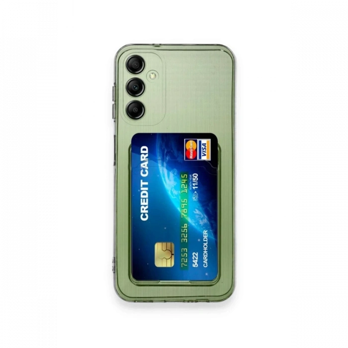 Mey İthalat®  Samsung Galaxy M15 Kılıf Kart Şeffaf Silikon - Şeffaf