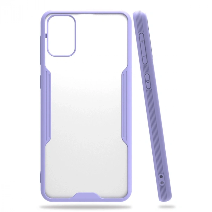 Mey İthalat®  Samsung Galaxy M31 Kılıf Platin Silikon - Lila