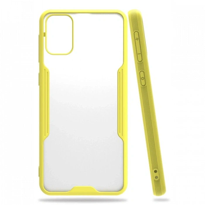 Mey İthalat®  Samsung Galaxy M31 Kılıf Platin Silikon - Sarı