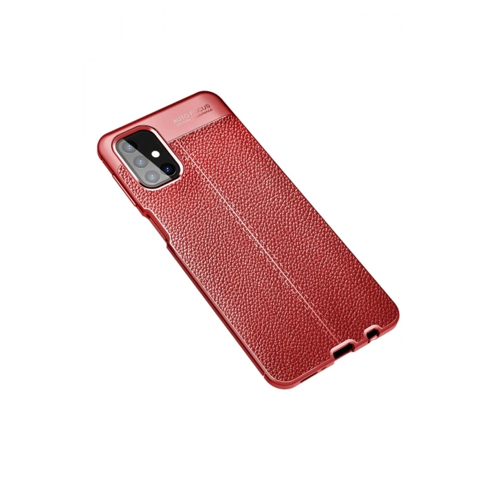 Mey İthalat®  Samsung Galaxy M31S Kılıf Auto Focus Kapak - Kırmızı