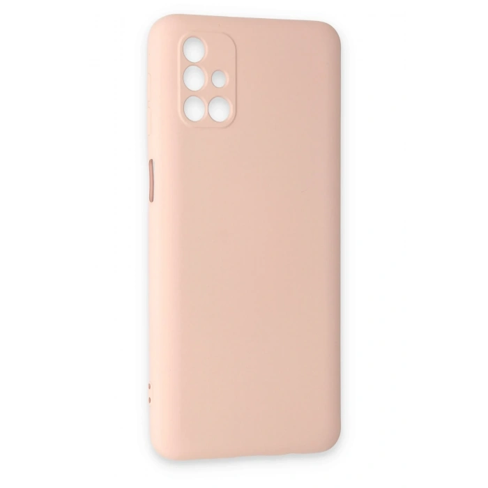 Mey İthalat®  Samsung Galaxy M31S Kılıf Nano içi Kadife Silikon - Pudra