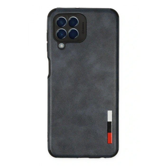 Mey İthalat®  Samsung Galaxy M33 Kılıf Loop Deri Silikon - Lacivert
