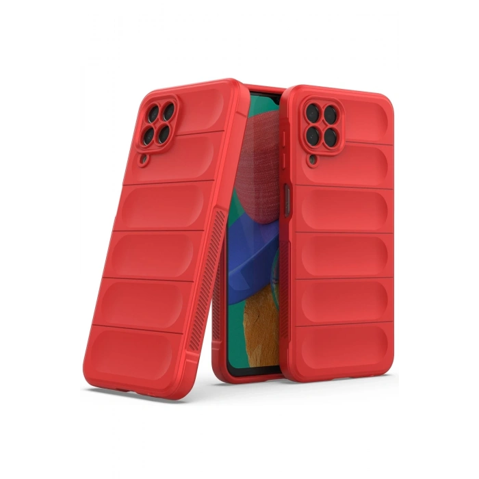 Mey İthalat®  Samsung Galaxy M33 Kılıf Optimum Silikon - Kırmızı
