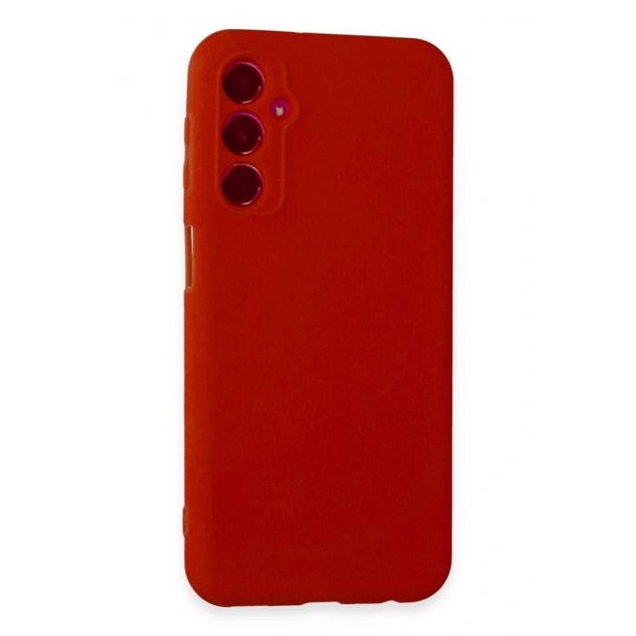 Mey İthalat®  Samsung Galaxy M34 5G Kılıf First Silikon - Kırmızı