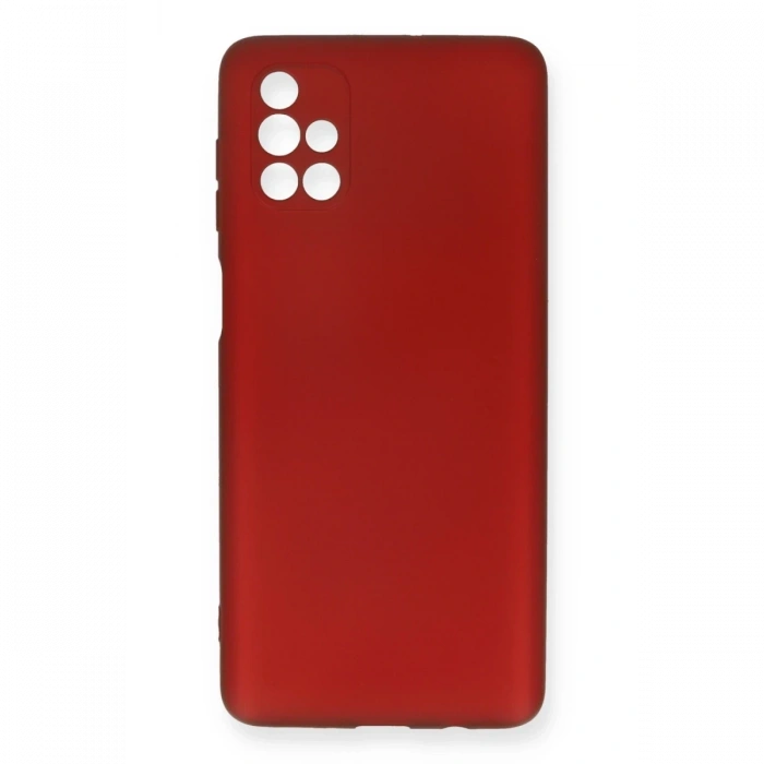 Mey İthalat®  Samsung Galaxy M51 Kılıf First Silikon - Bordo