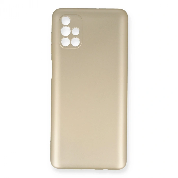 Mey İthalat®  Samsung Galaxy M51 Kılıf First Silikon - Gold