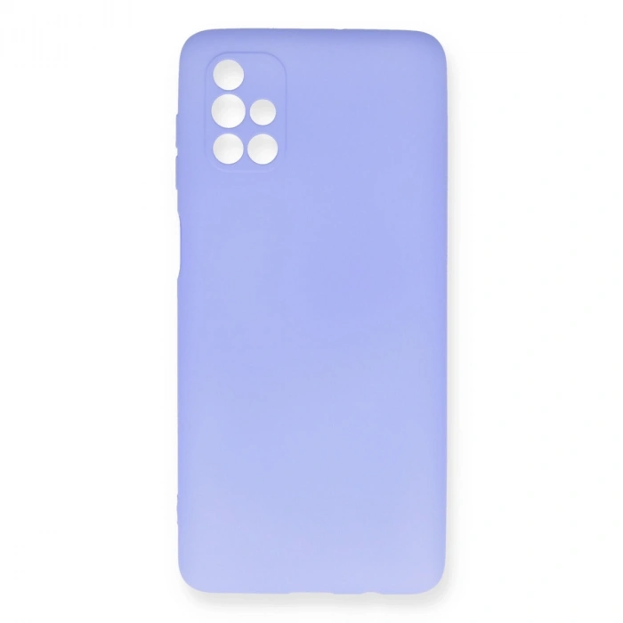 Mey İthalat®  Samsung Galaxy M51 Kılıf First Silikon - Lila