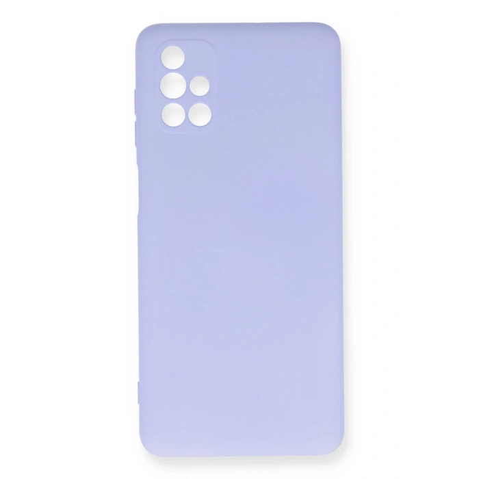 Mey İthalat®  Samsung Galaxy M51 Kılıf Nano içi Kadife Silikon - Lila
