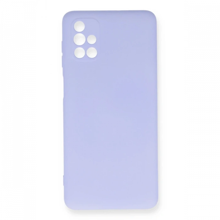 Mey İthalat®  Samsung Galaxy M51 Kılıf Nano içi Kadife Silikon - Lila