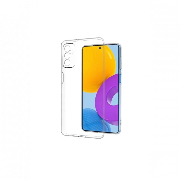 Mey İthalat®  Samsung Galaxy M52 5G Kılıf Deluxe 2mm Şeffaf Silikon - Şeffaf