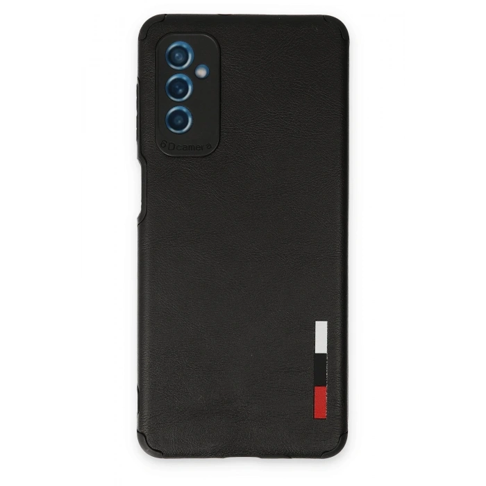Mey İthalat®  Samsung Galaxy M52 5G Kılıf Loop Deri Silikon - Siyah