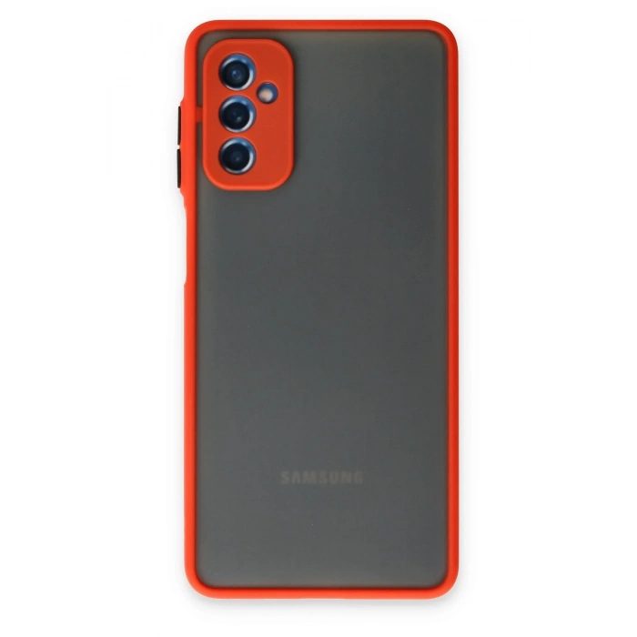 Mey İthalat®  Samsung Galaxy M52 5G Kılıf Montreal Silikon Kapak - Kırmızı