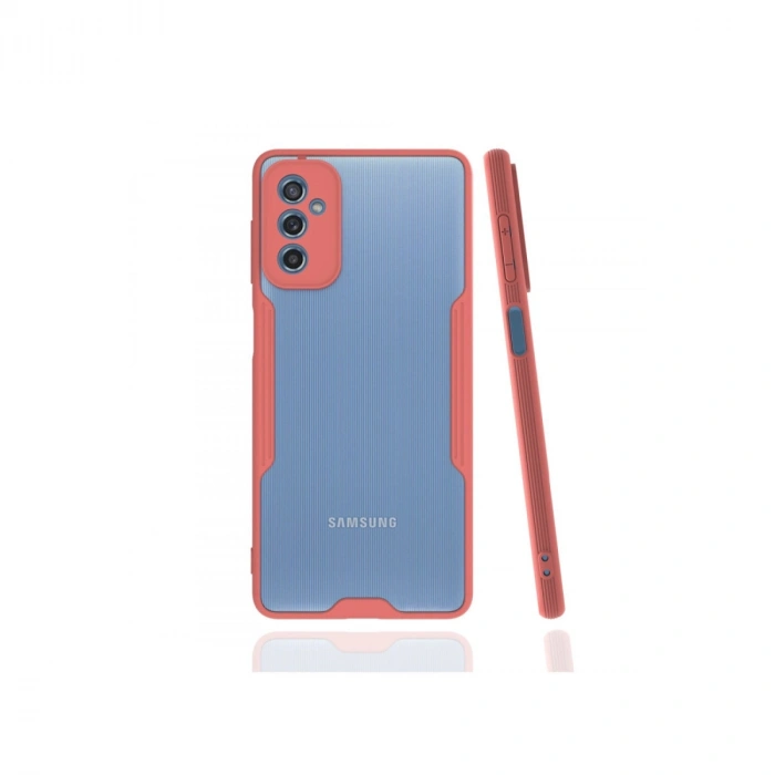 Mey İthalat®  Samsung Galaxy M52 5G Kılıf Platin Silikon - Pembe
