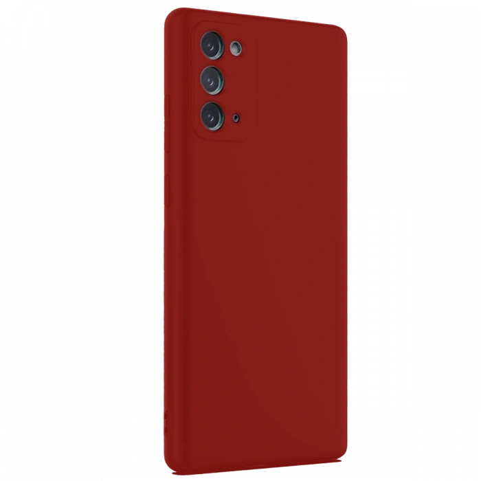 Mey İthalat®  Samsung Galaxy Note 20 Kılıf First Silikon - Bordo