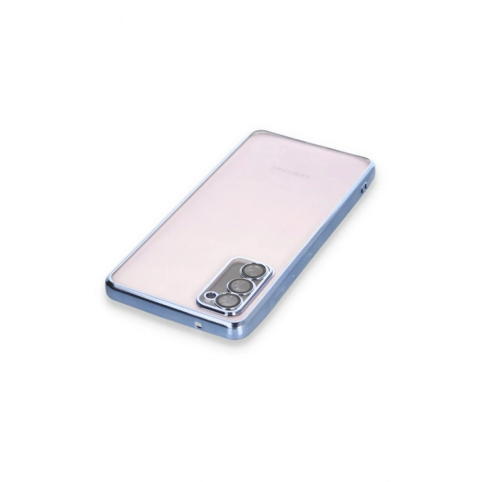 Mey İthalat®  Samsung Galaxy S20 FE Kılıf  Lensli Silikon - Açık Mavi