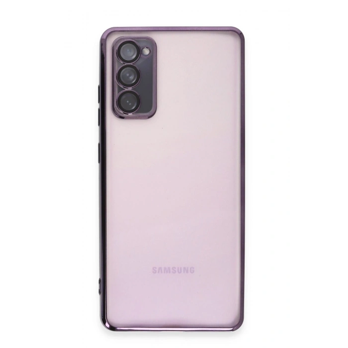 Mey İthalat®  Samsung Galaxy S20 FE Kılıf  Lensli Silikon - Mor