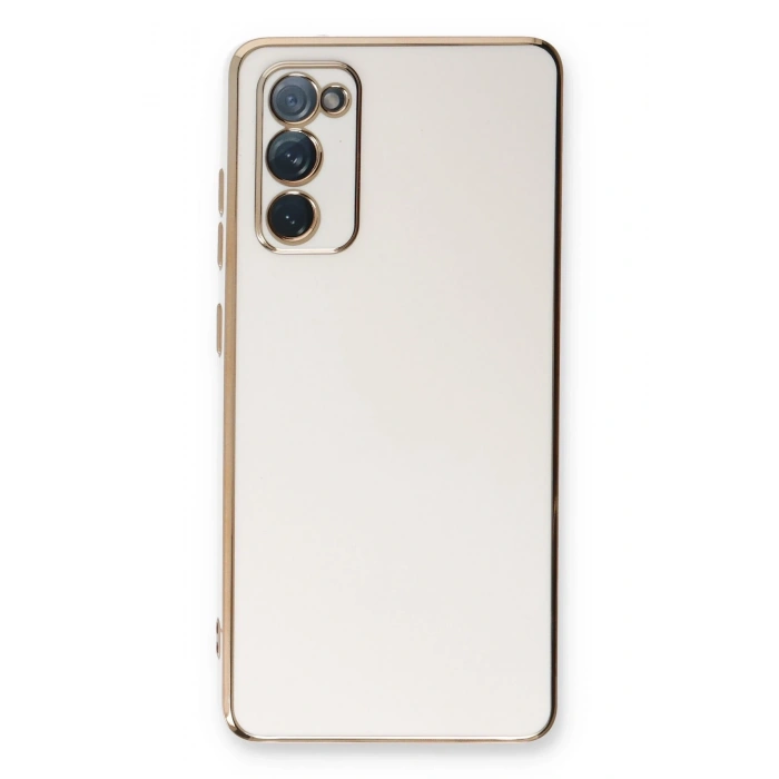Mey İthalat®  Samsung Galaxy S20 FE Kılıf Volet Silikon - Beyaz
